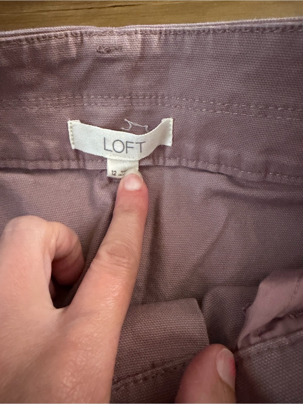 LOFT Mauve High-Rise Pants